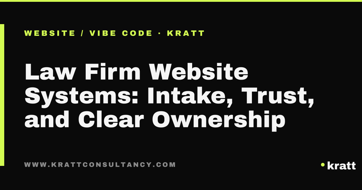 Law firm website design rebuilt in 7 days