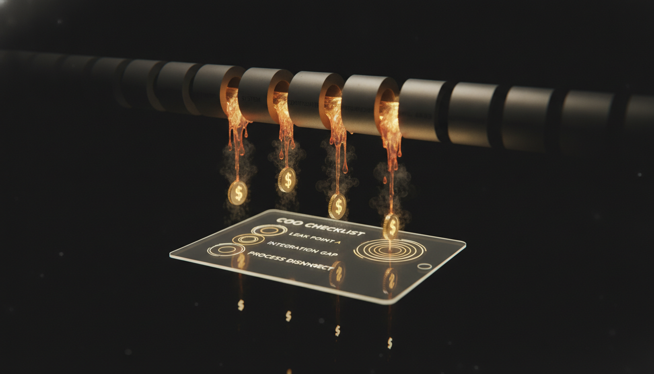 Signs your operations are leaking revenue: a COO checklist