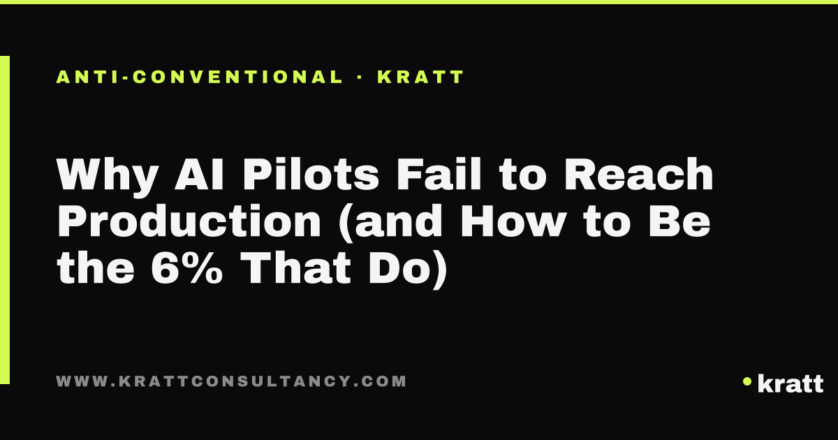 Why most AI pilots fail to reach production