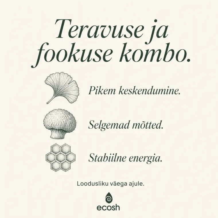 Ecosh: focus combo, illustrated benefits