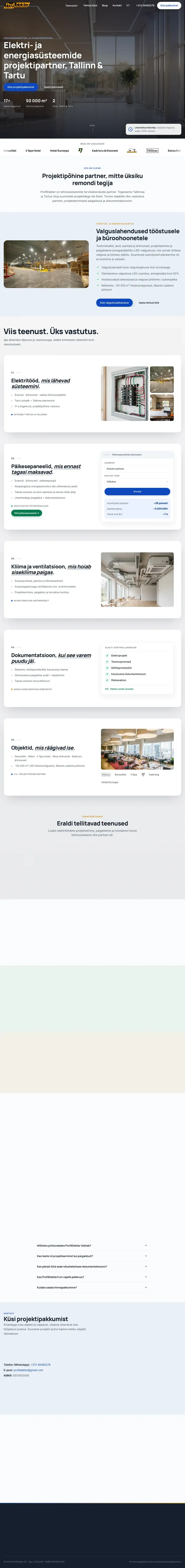 ProfiElekter OÜ proof screenshot